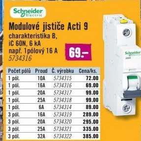 Jistič Schneider Electric