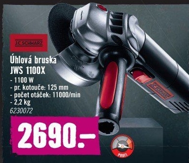 Úhlová bruska JC Schwarz JWS 1100X