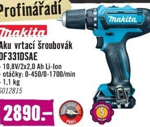 Aku vrtací šroubovák Makita DF331DSAE