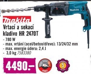 Vrtací a sekací kladivo Makita HR2470T