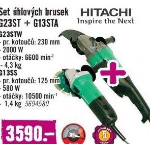 Úhlová bruska Hitachi