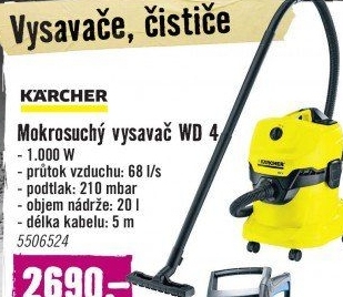 Mokrosuchý vysavač Kärcher WD 4