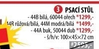 Psací stůl 44 bílá