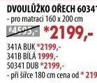 Dvoulůžko 60341 ořech/bílá