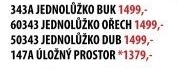 Jednolůžko 343 buk 90x200