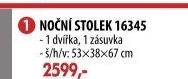 Noční stolek CORONA vosk 16345