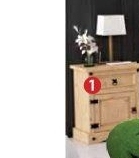Noční stolek CORONA vosk 16345