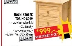 Noční stolek TORINO