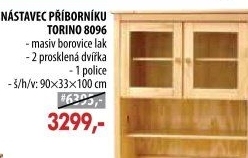Nástavec příborníku TORINO