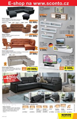 akční leták Sconto nábytek 20.9.2017-3.10.2017