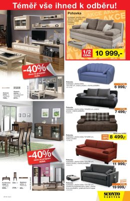 akční leták Sconto nábytek 20.9.2017-3.10.2017