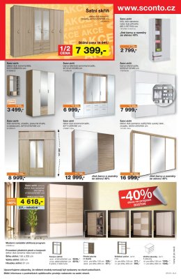 akční leták Sconto nábytek 20.9.2017-3.10.2017