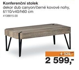 KONFERENČNÍ STOLEK ALVARO