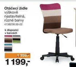 OTOČNÁ ŽIDLE IRWIN