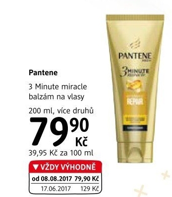 Balzám na vlasy 3 Minute Miracle Pantene