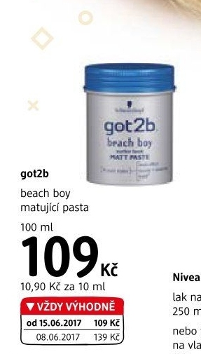 Pasta na vlasy modelovací Got2b Schwarzkopf