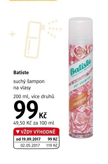 Šampon suchý Batiste
