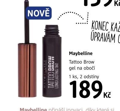 Gel na obočí Tattoo Brow Maybelline