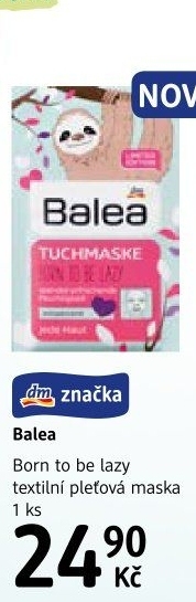 Maska pleťová textilní Balea