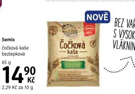 Kaše čočková bezlepková Semix