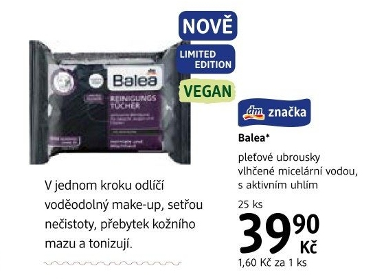 Ubrousky pleťové čisticí Balea