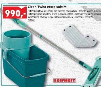 Mop set extra soft M Twist Clean Leifheit