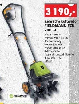 Zahradní kultivátor FZK 2005 E Fieldmann