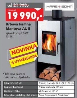 Krbová kamna Mantova AL II Haas + Sohn