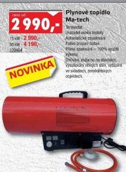 Plynové topidlo Ma-tech