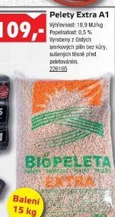 Pelety na topení Extra Ekoenergia