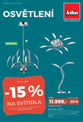 akční leták Kika nábytek 25.9.2017-15.10.2017