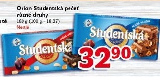 Čokoláda Studentská pečeť Orion