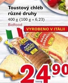 Italský toustový chléb Pan di Casa