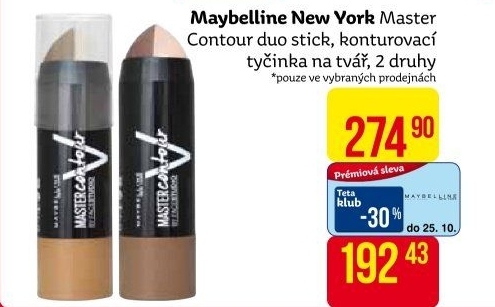 Konturovací tyčinka Master Contour Duostick Maybelline