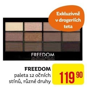 Oční stíny paleta Freedom