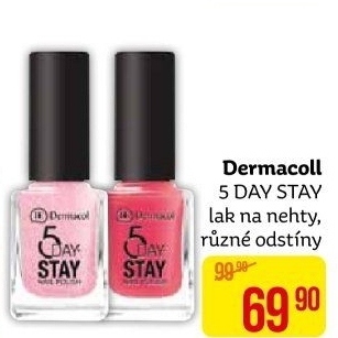Lak na nehty 5Day Stay Dermacol