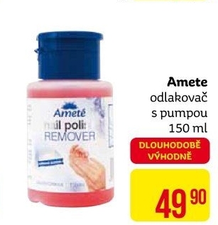 Odlakovač na nehty Ameté