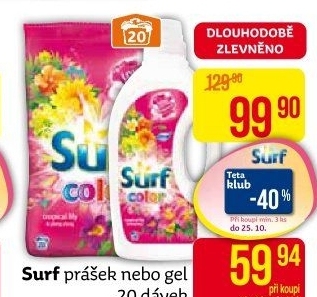 Prací prášek Surf