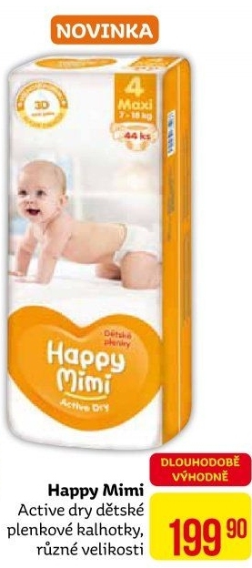 Pleny dětské Happy Mimi Active
