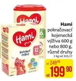 Výživa mléčná Hami