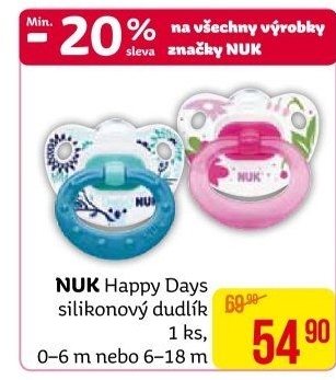 Dudlík Happy Days NUK