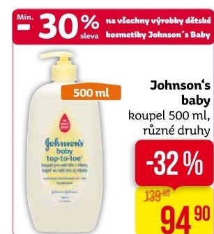 Koupel dětská Johnson's Baby
