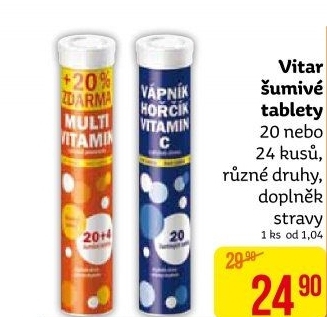 Šumivé tablety Vitar