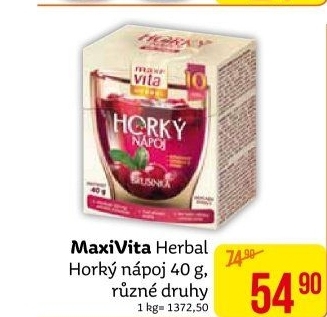 Instantní horký nápoj MaxiVita