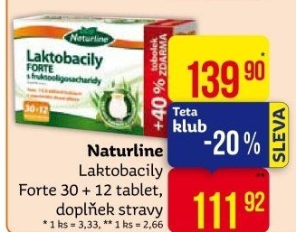 Probiotika Laktobacily Forte Naturline
