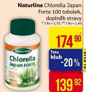 Doplněk stravy Chlorella Japan Forte Naturline