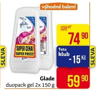 Osvěžovač vzduchu gel Glade by Brise