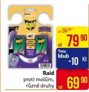 Přípravek proti molům Raid