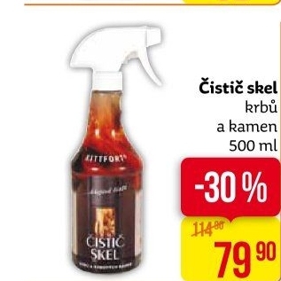 Čistič na krbová skla a kamna Kittfort