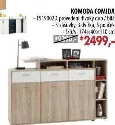 Komoda COMIDA 2 divoký dub/bílá